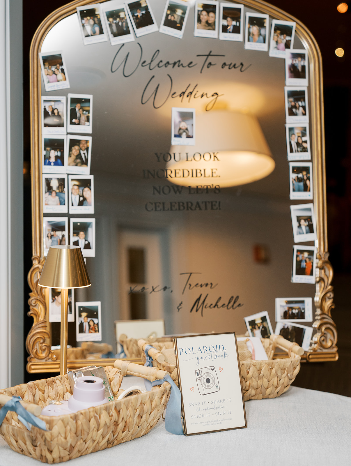 Michelle and Trevor wedding reception details
