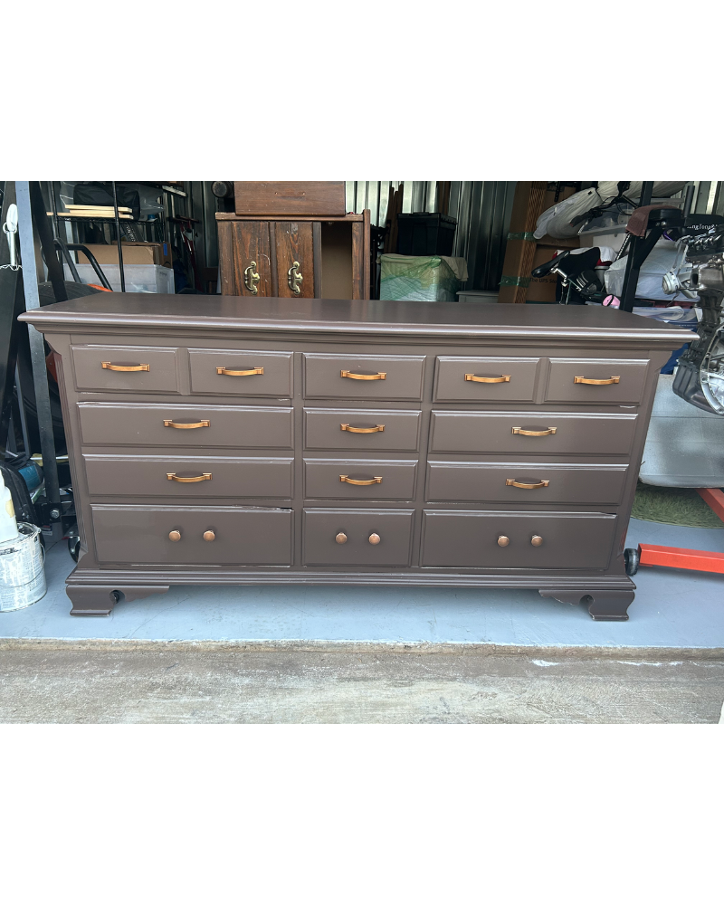 7-Drawer Coffee Dresser After
