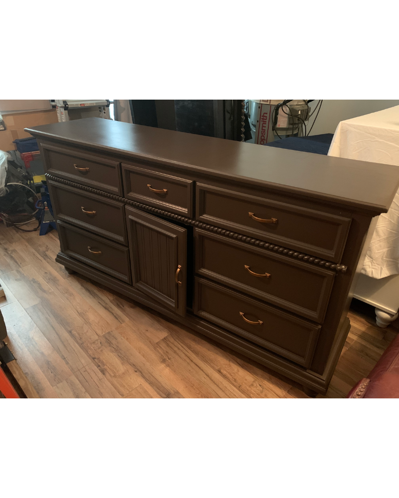 Brown Front Door Dresser After