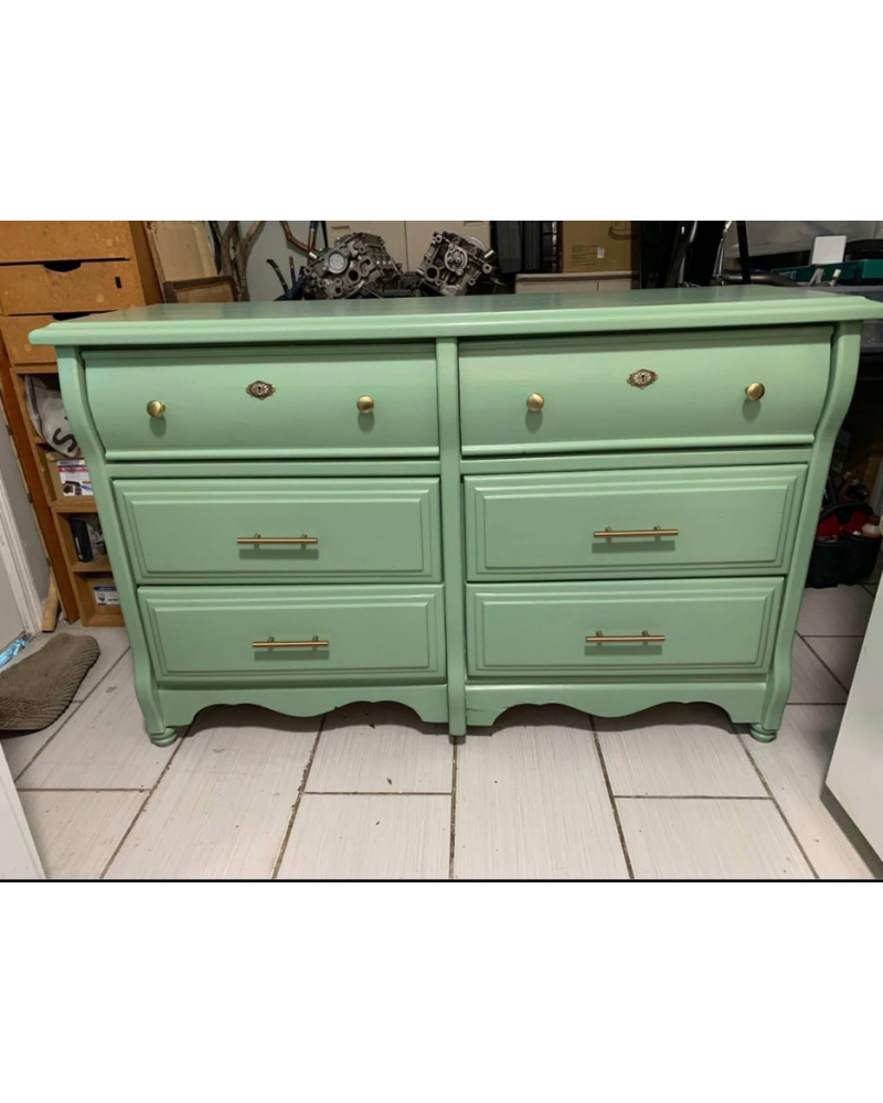 Green Avocado Dresser After