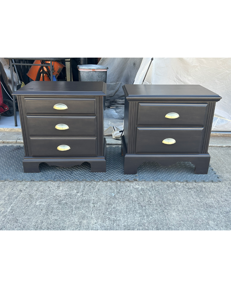 Dark Walnut Nightstands After