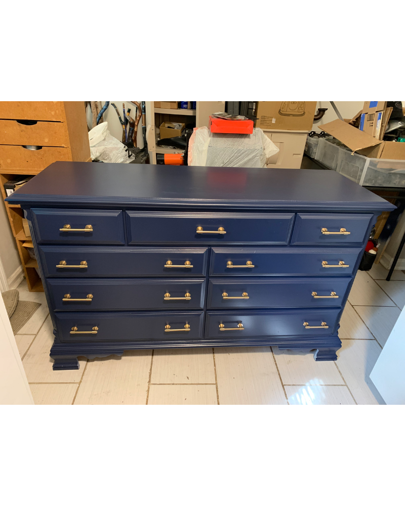 Naval Blue Dresser After