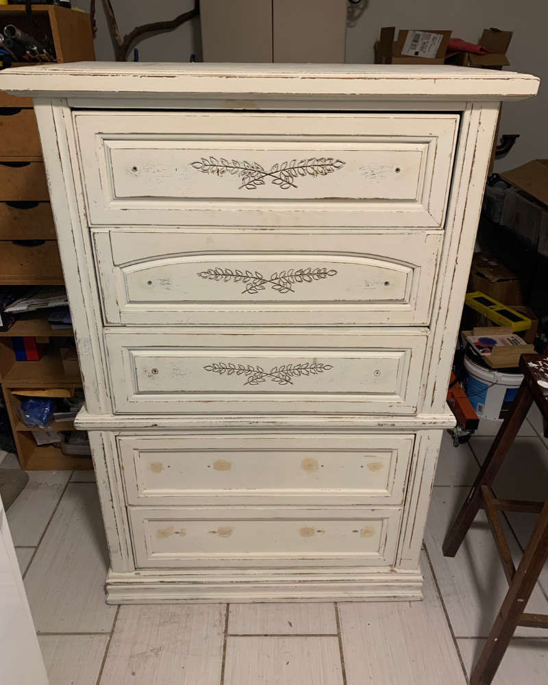 Dark Walnut Chest Before