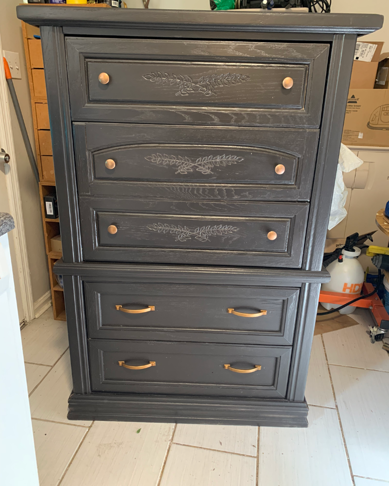 Dark Walnut Chest After