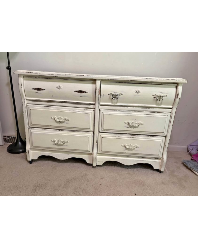 Green Avocado Dresser Before