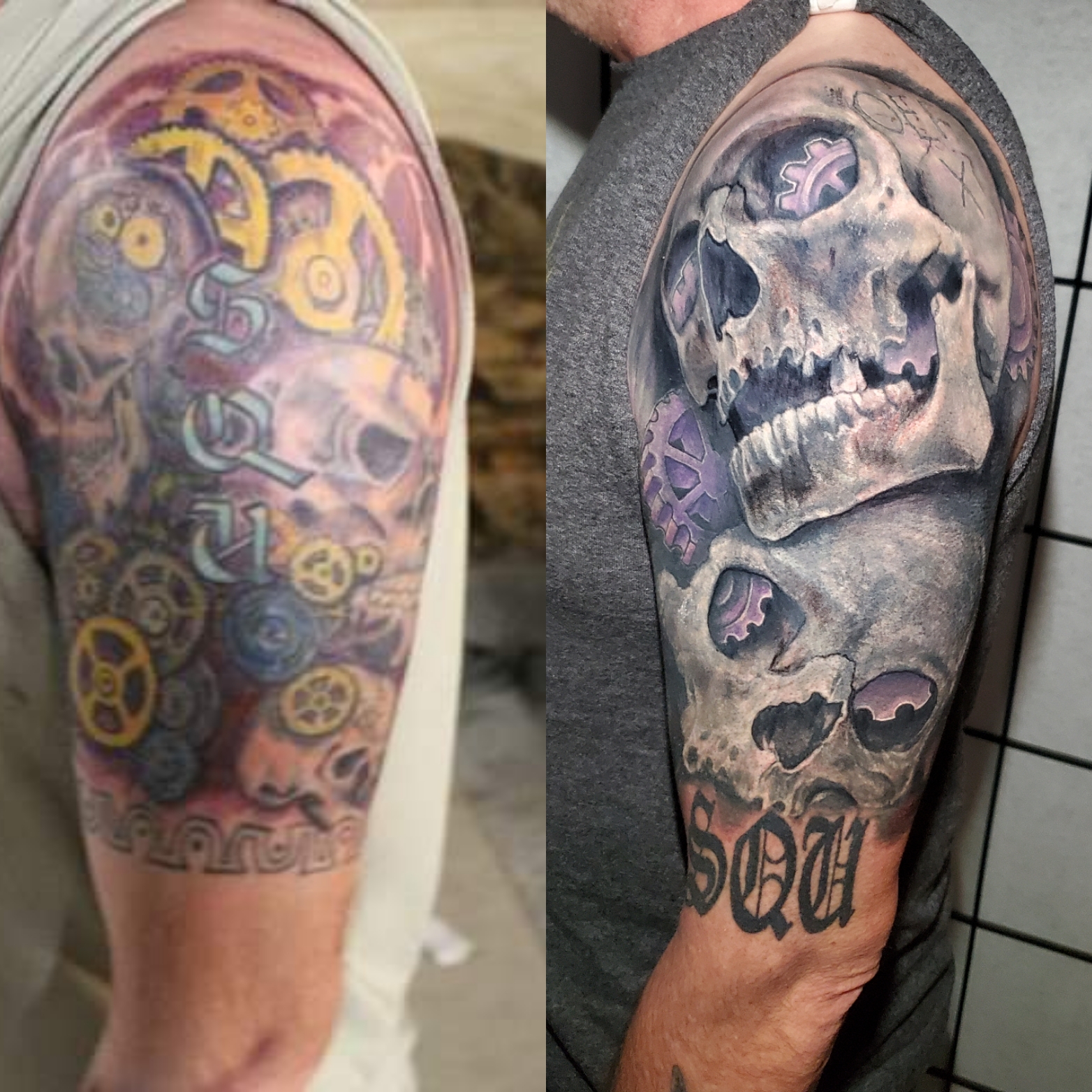 Cover-up tattoo by Red Arbor Tattoo near Sioux Falls Cover-up tattoo by Red Arbor Tattoo near Sioux Falls