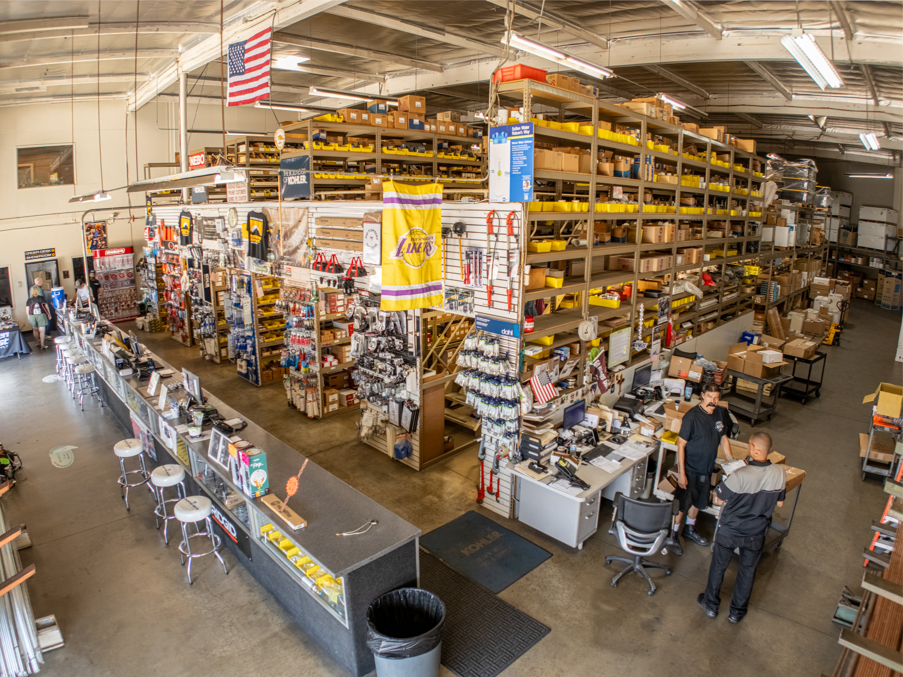 Golden West warehouse inventory and plumbing supplies