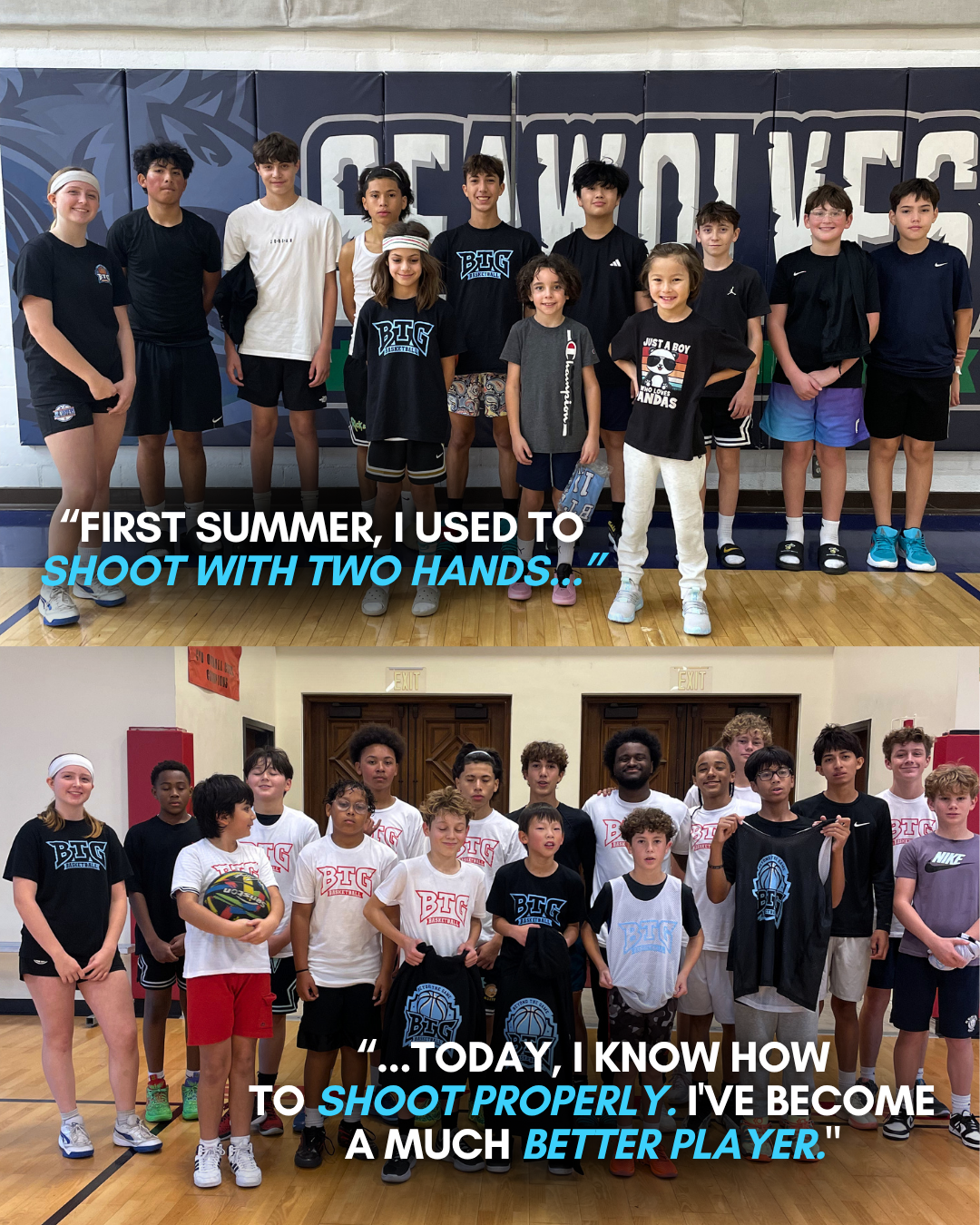BTG Summer Camp athlete development — game-based basketball training