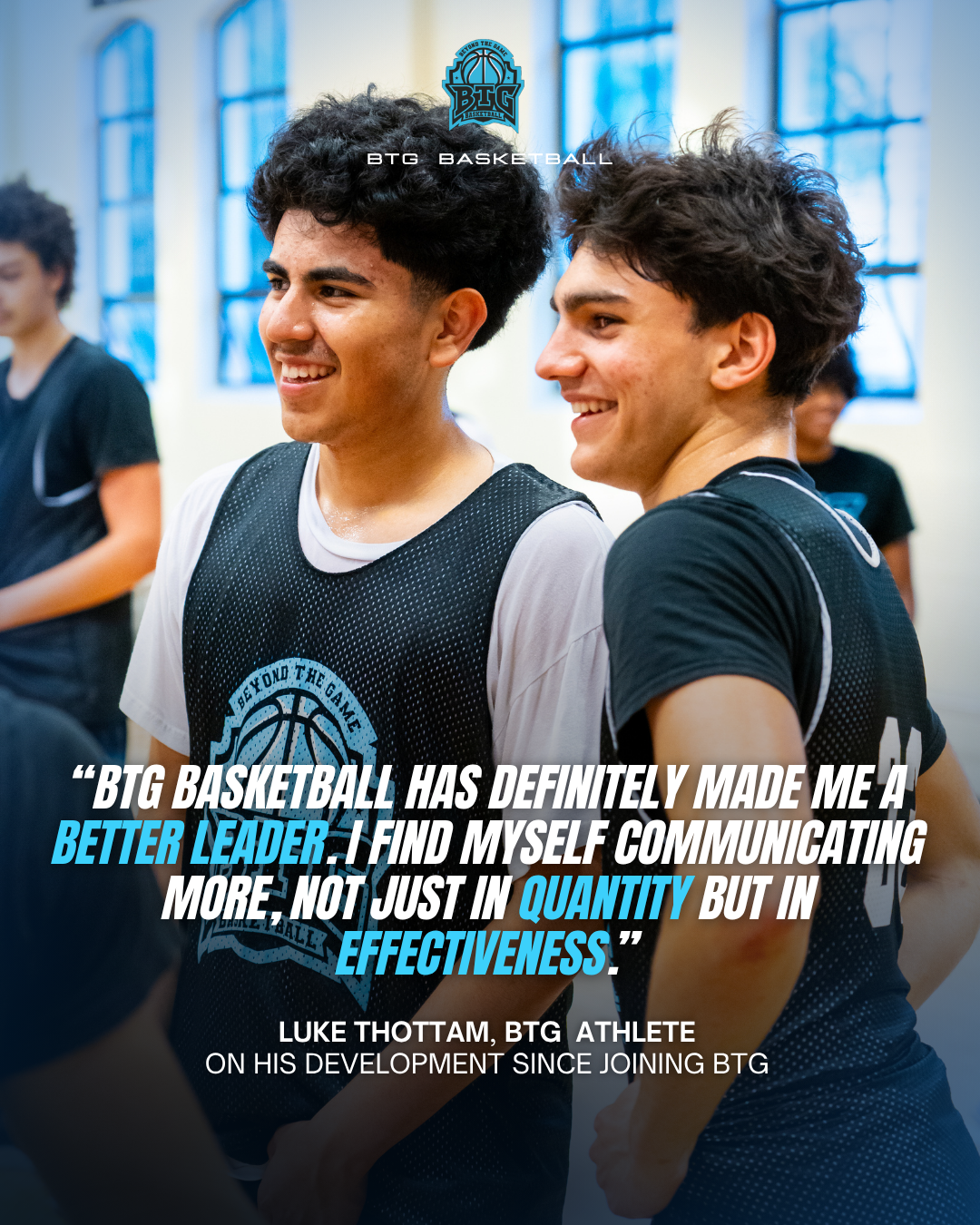 BTG Summer Camp athlete transformation — skills and confidence building