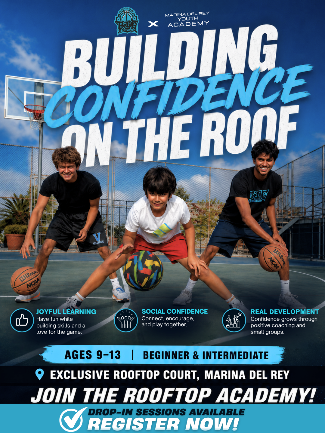 Rooftop Basketball Training in Marina del Rey