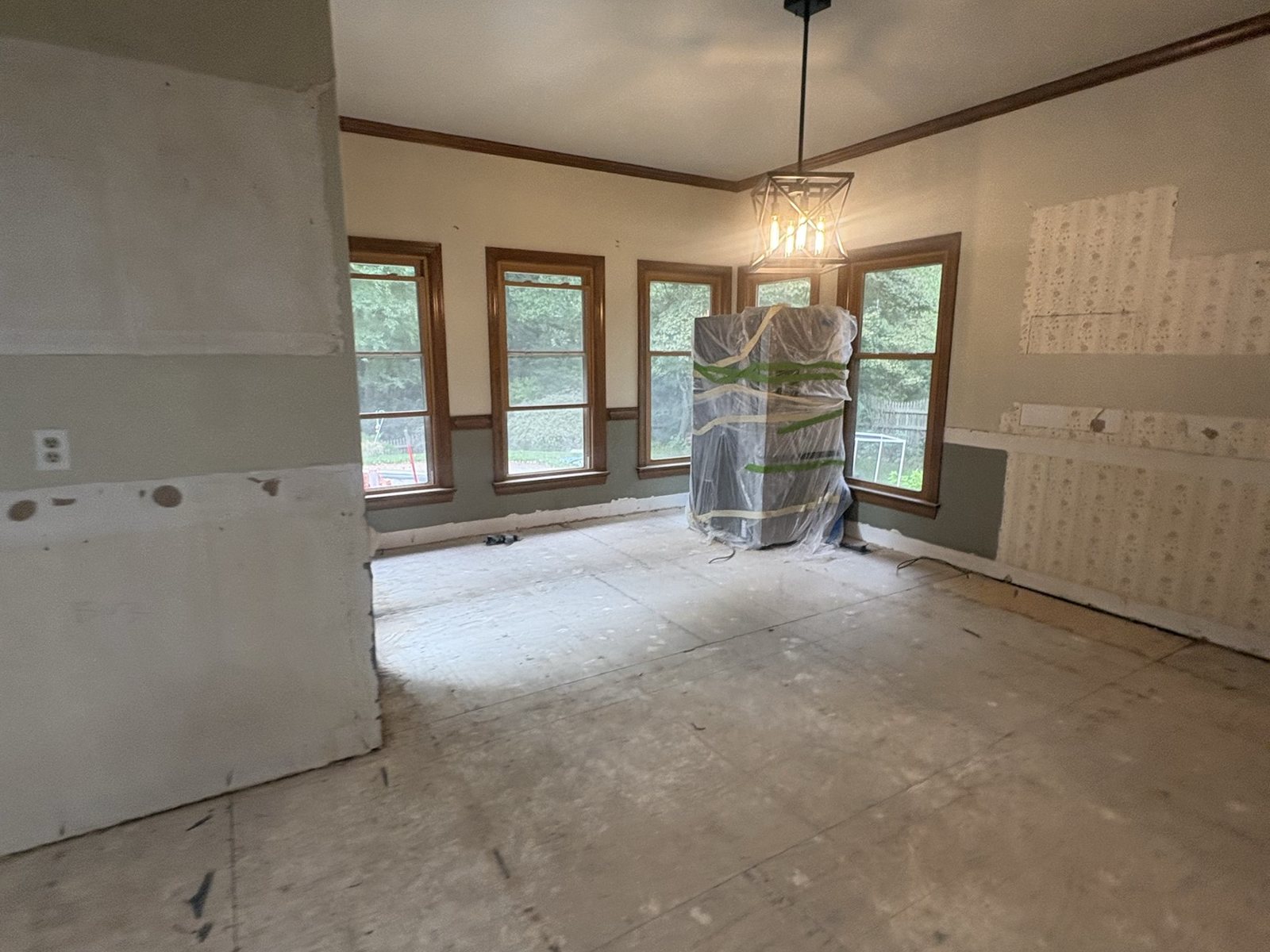 Interior gut after demolition