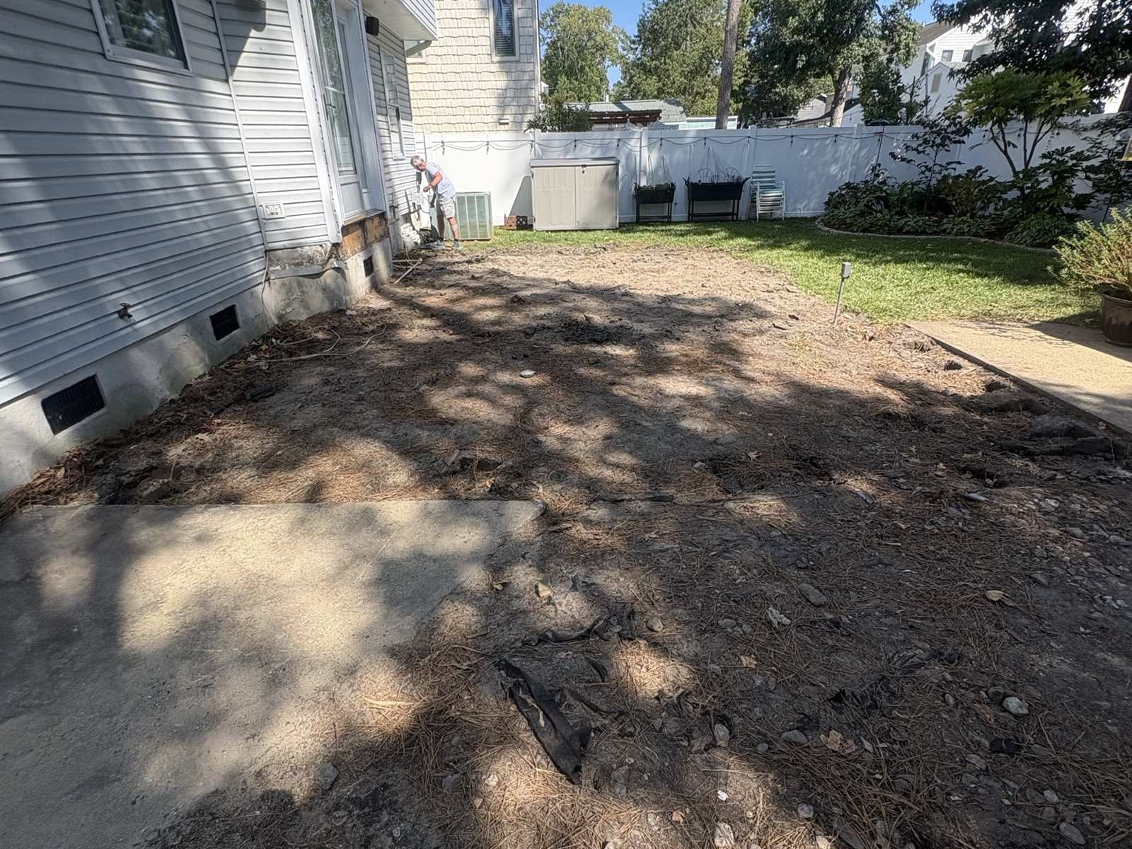 Deck removal after demolition