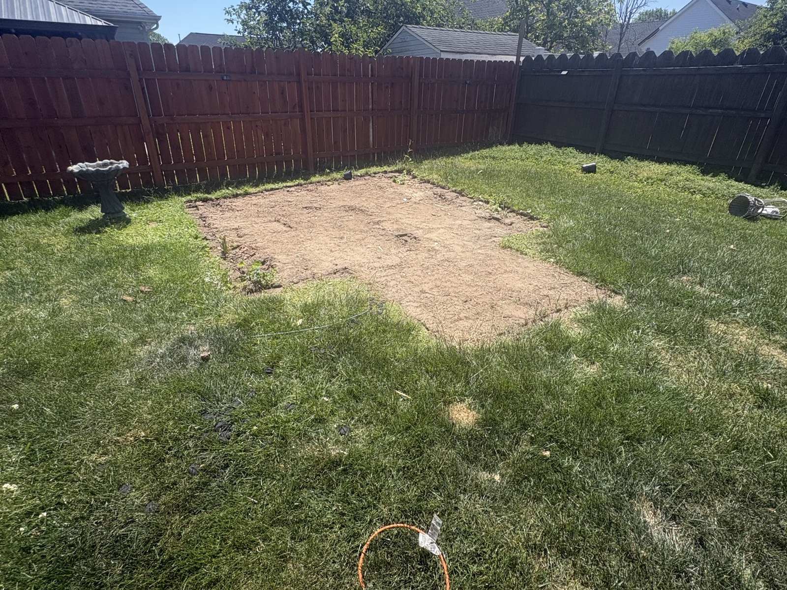 Shed removal after demolition