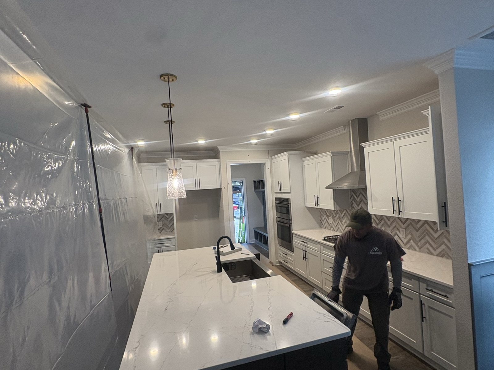 Kitchen tear-out before demolition