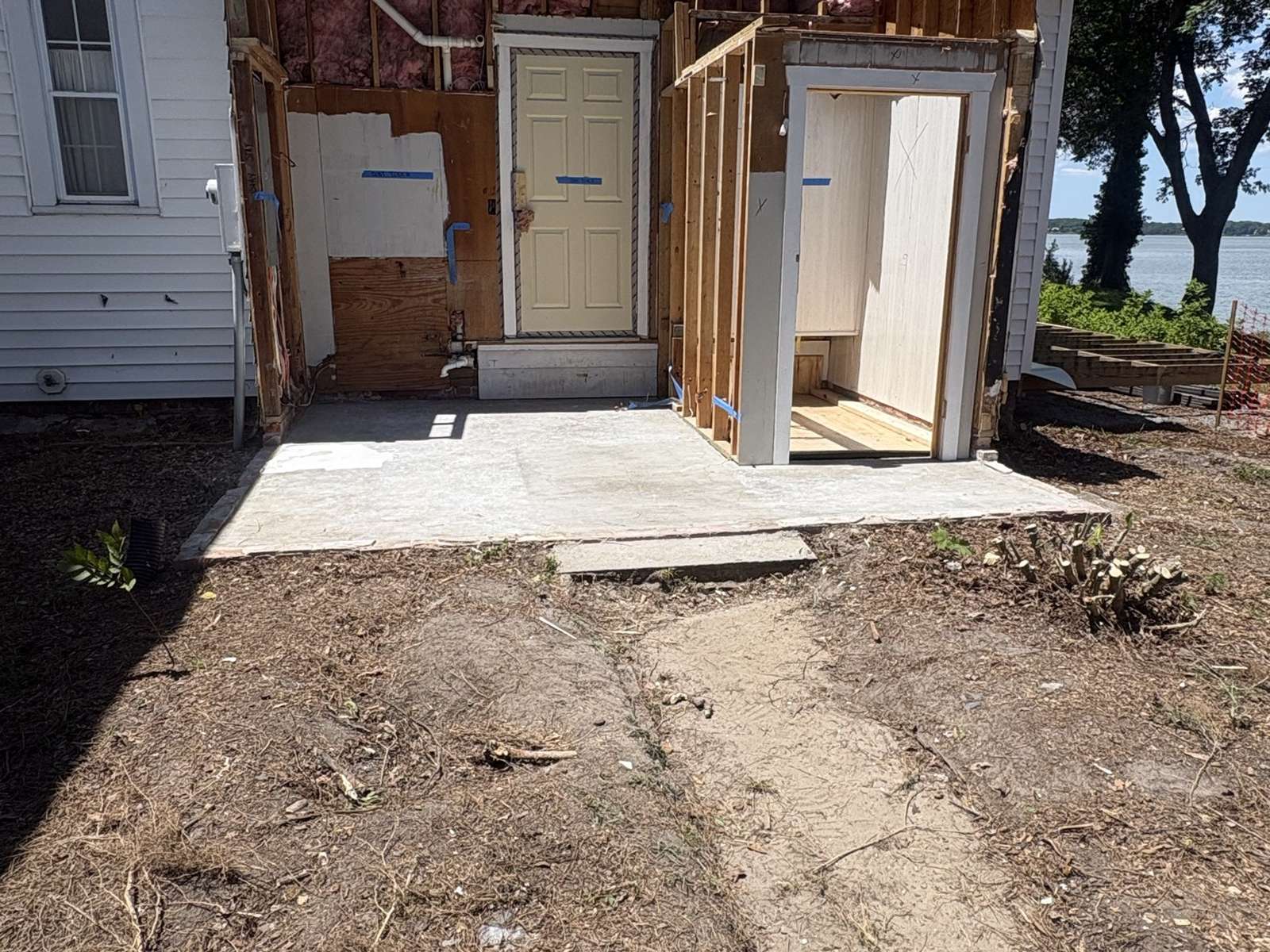 Rear addition removal after demolition
