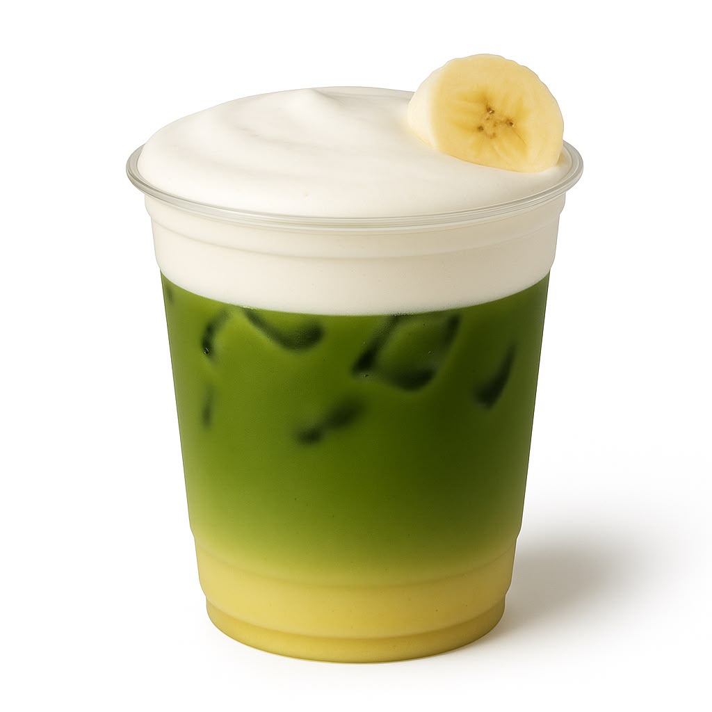 Ougon Banana Matcha (Banana Asada) 16 oz