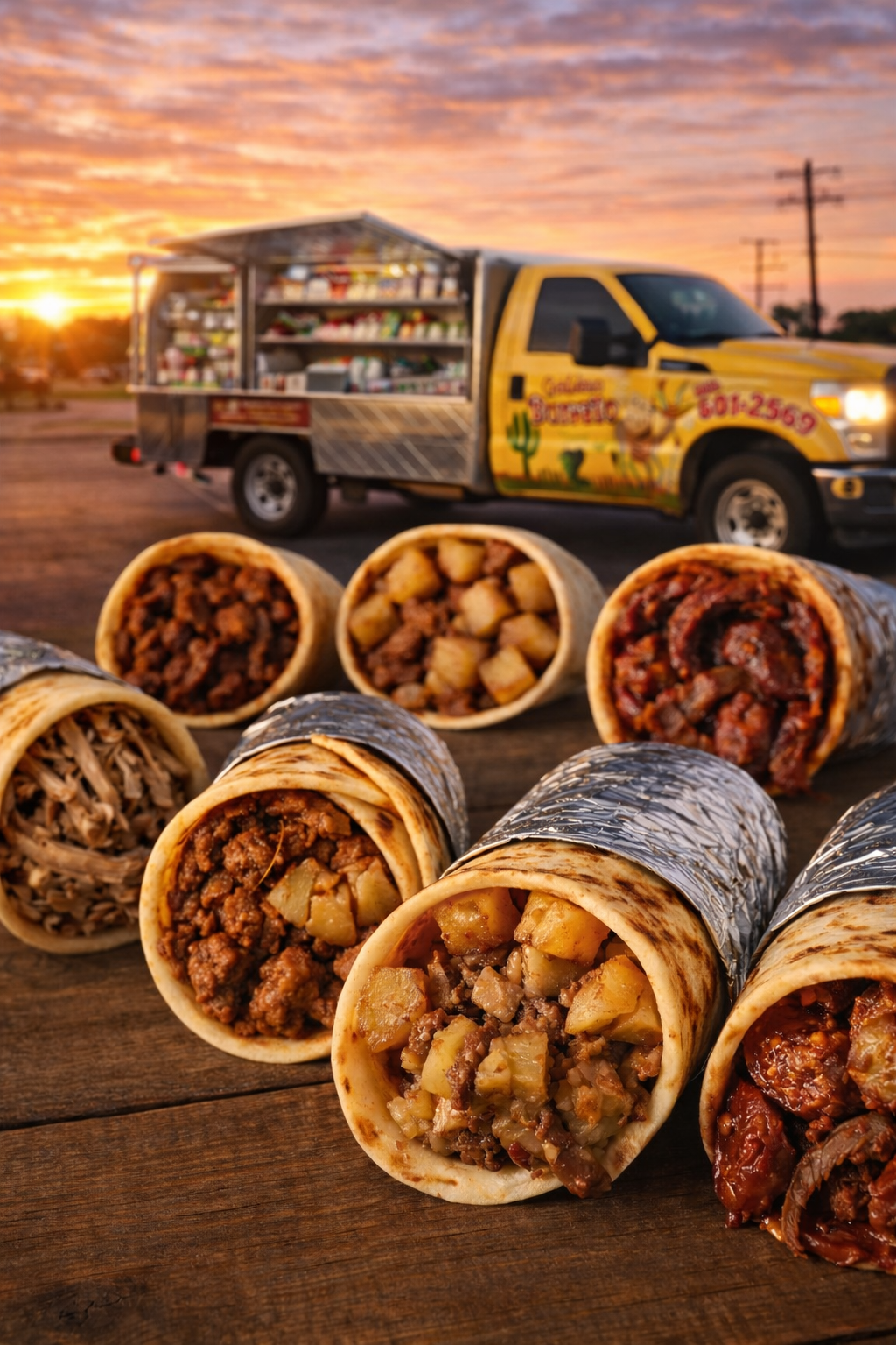 Fresh burritos made every morning