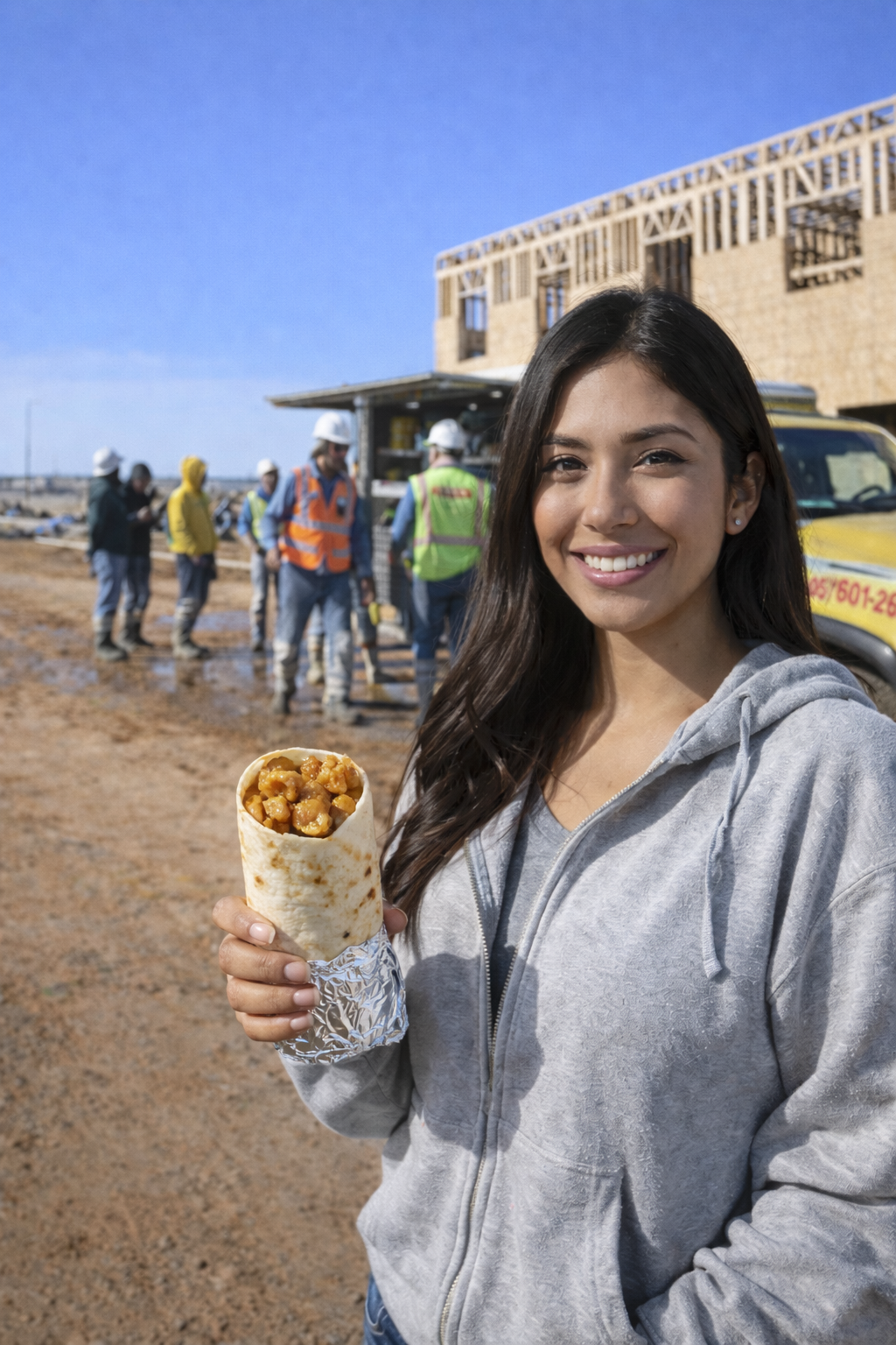 Golden Burrito arriving at a workplace