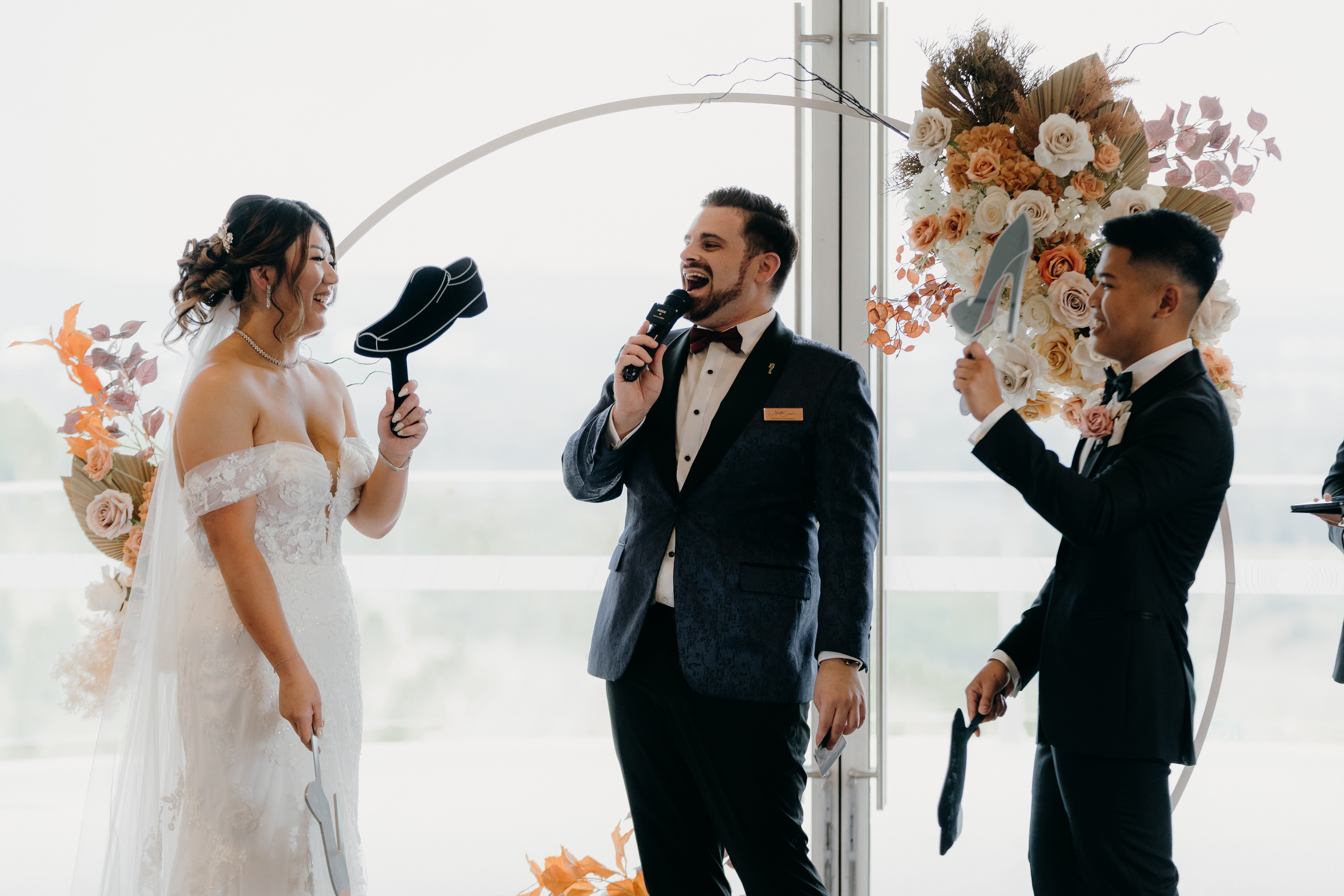 Nathan Cassar hosting a Sydney wedding reception