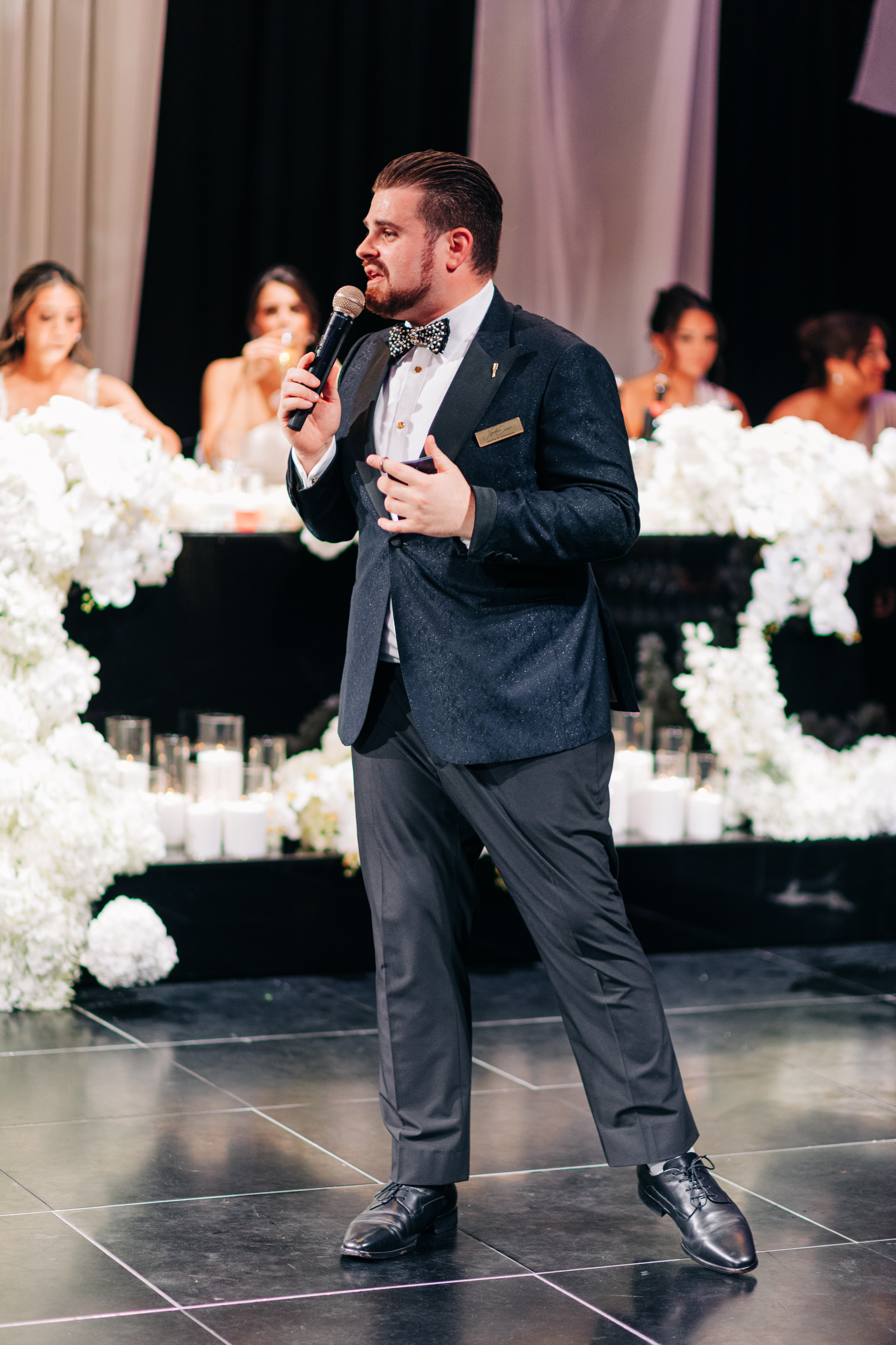 Nathan Cassar hosting a Sydney wedding reception