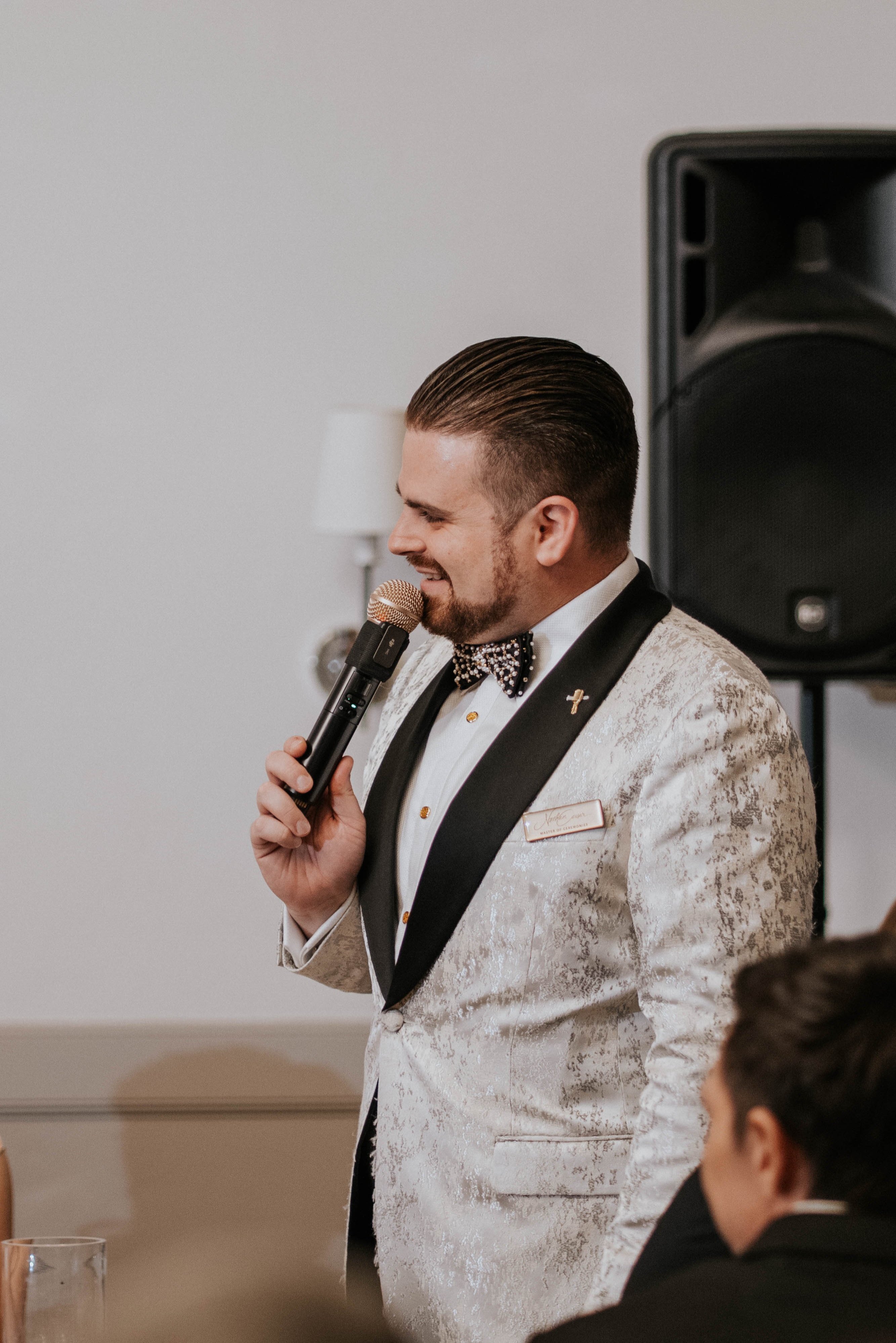 A couple celebrating on their wedding day