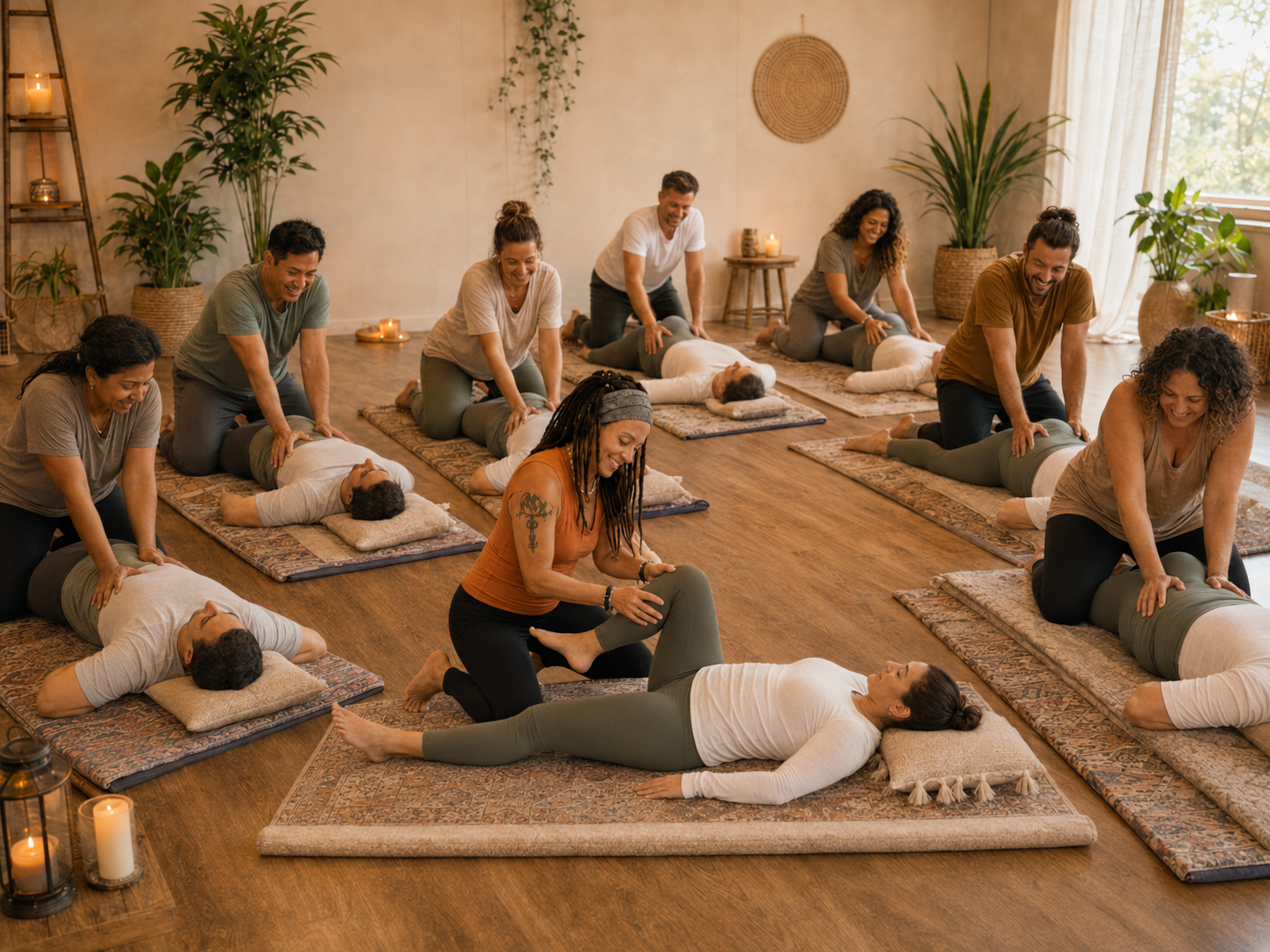 Thai Yoga Massage retreat afternoon hosted in an Adelaide yoga studio