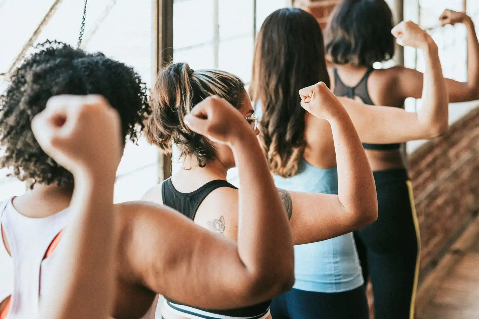 Women training together at GoGirl Fitness Studio in Wilmington, NC