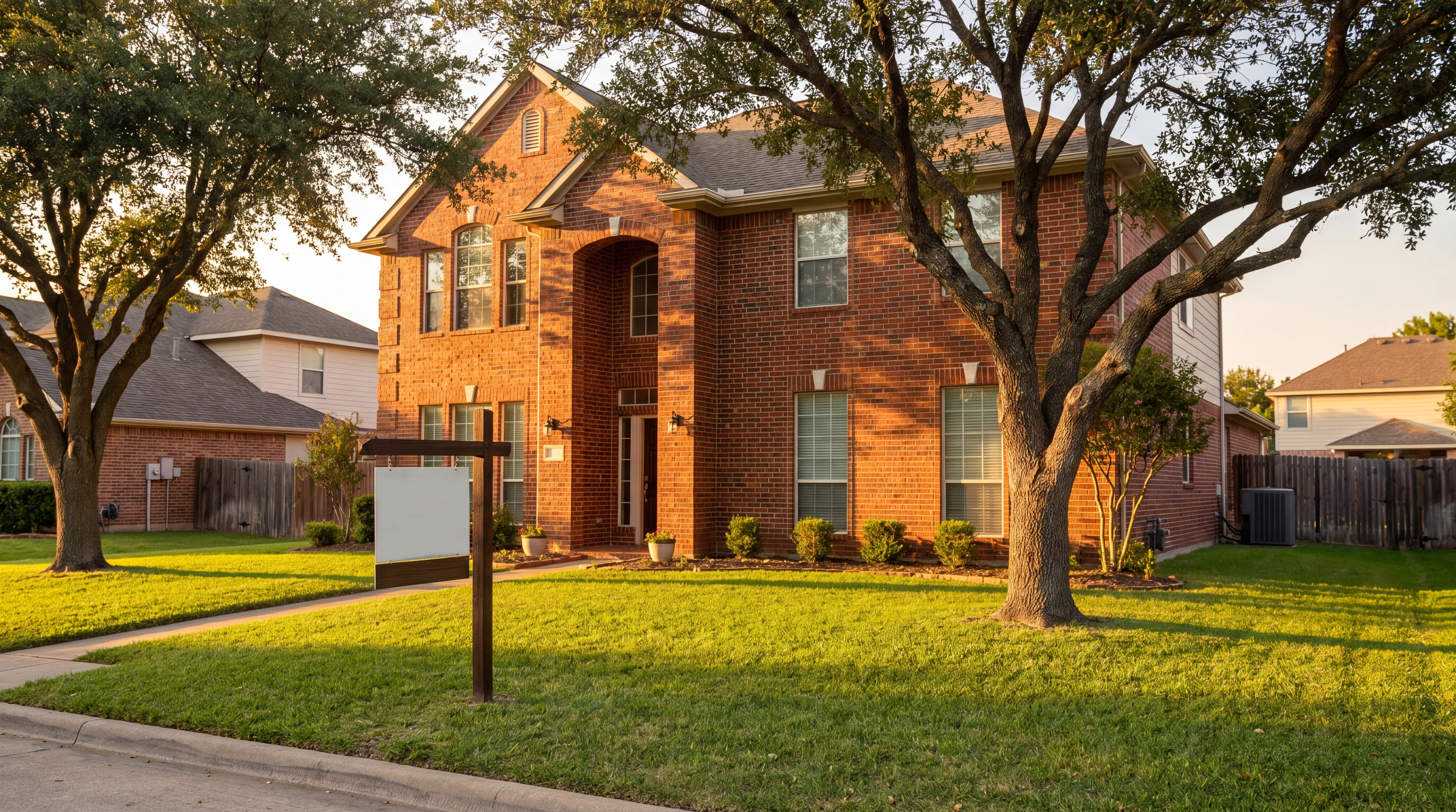 DeSoto TX home with for-sale sign in a 2026 DFW buyer's market