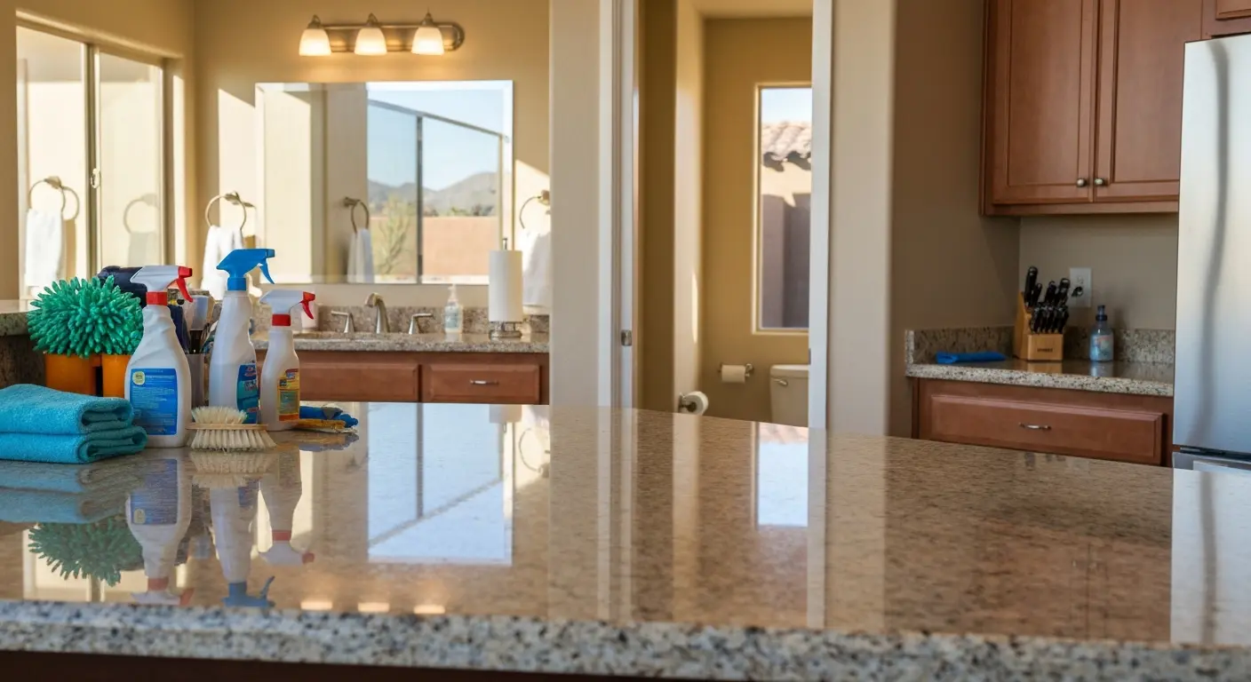 Kitchen and bathroom cleaning