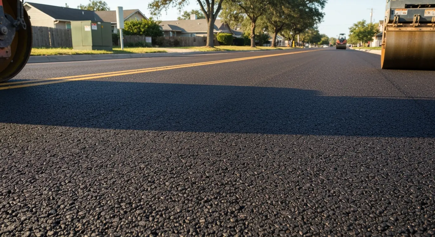 Chip and seal aggregate finish