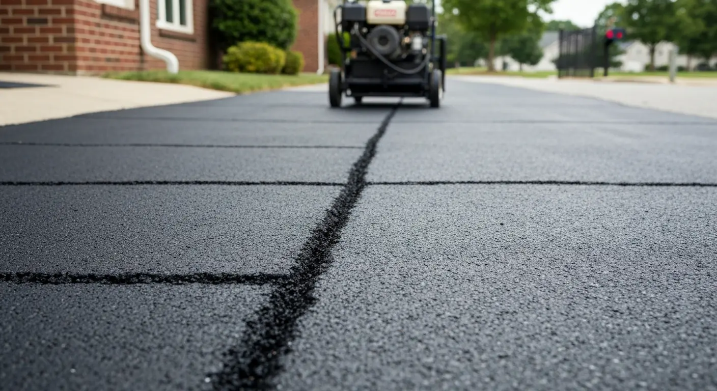 Crack repair in asphalt