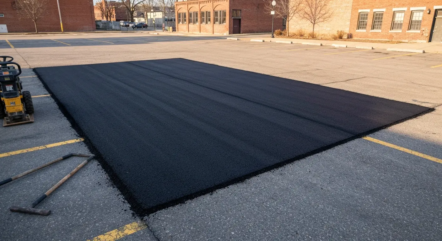 Pothole repair completed