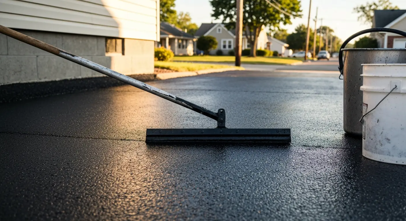 Asphalt sealcoating service