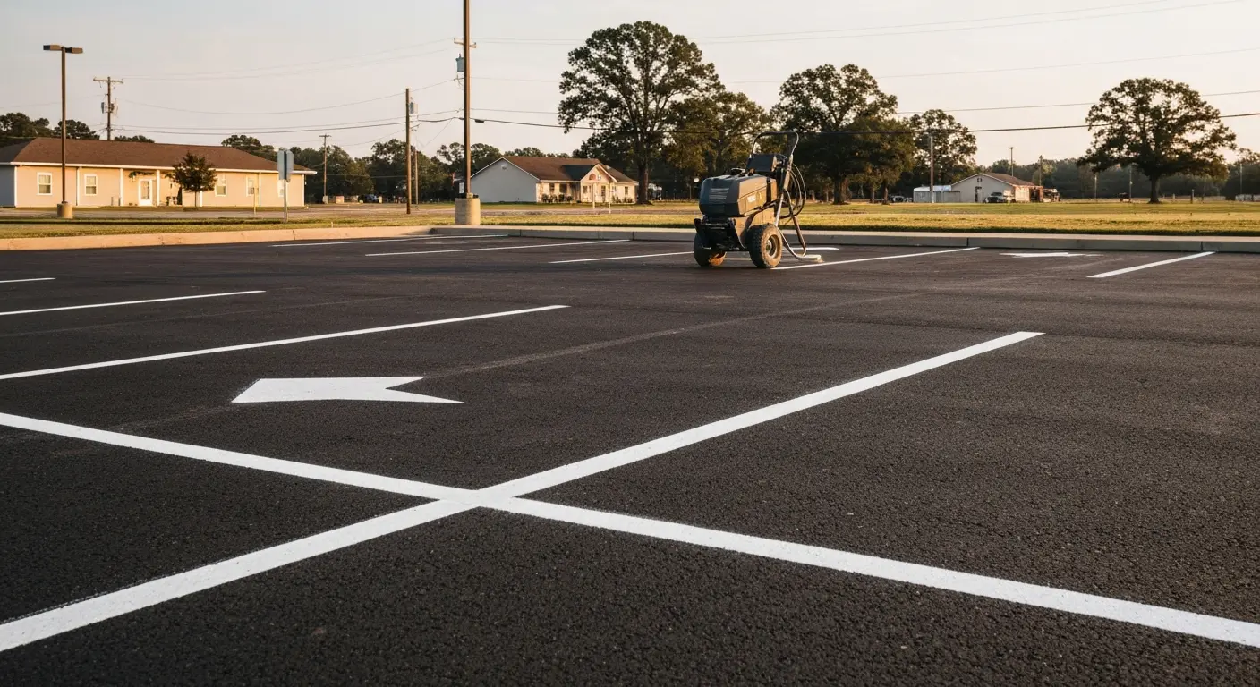 Parking lot work in Dequeen