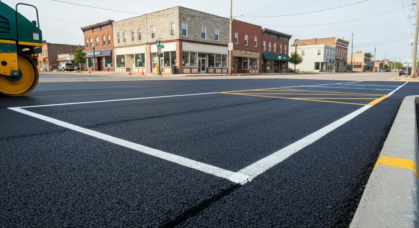 Asphalt paving project