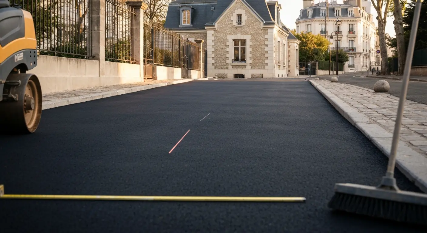 Driveway asphalt paving