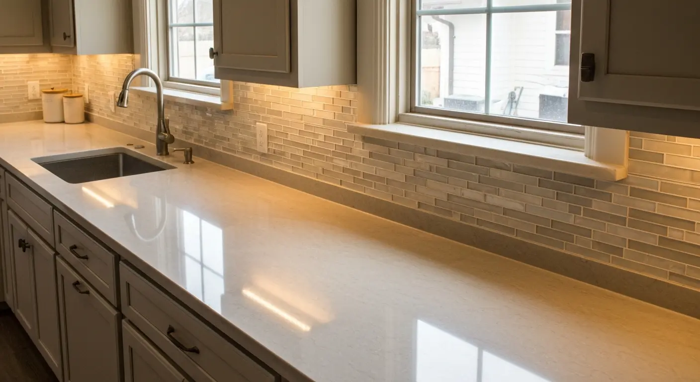 Kitchen countertop installation