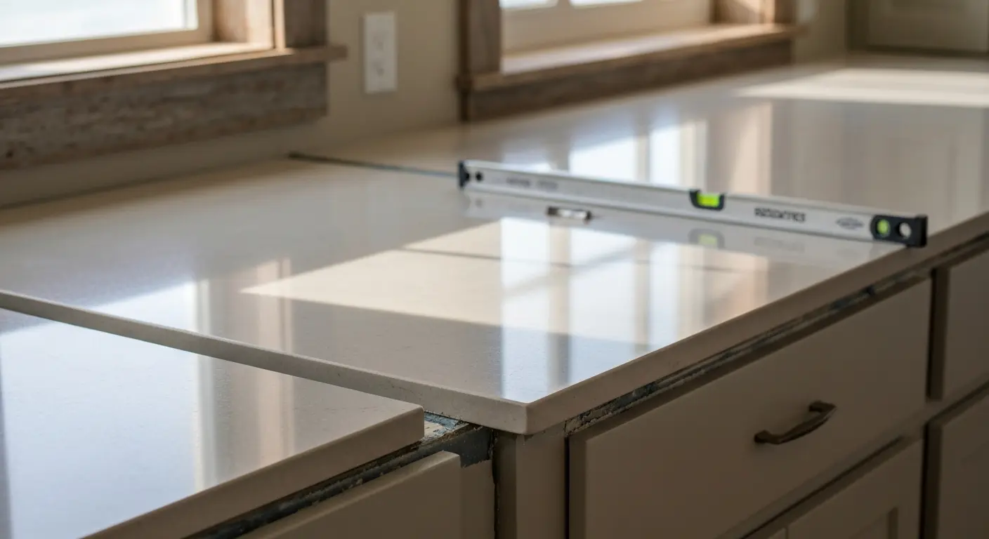Kitchen countertop installation