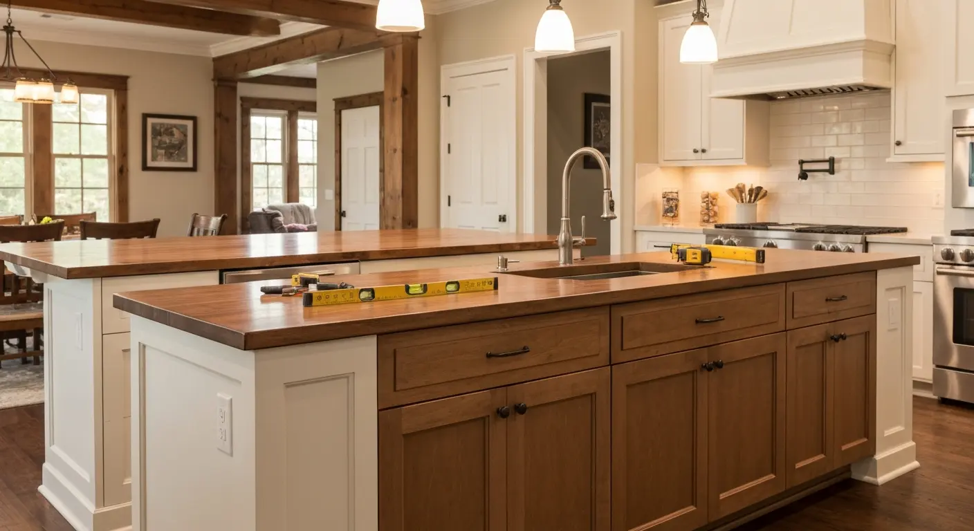 Custom kitchen island design
