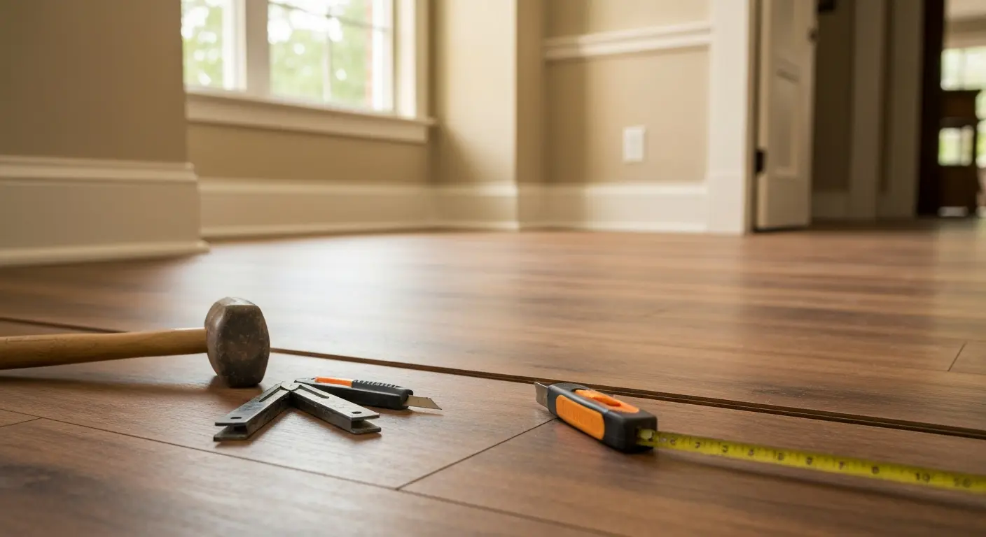 Luxury vinyl plank flooring