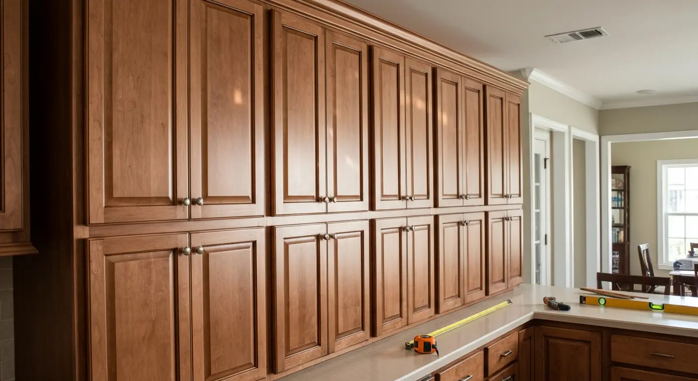 Custom kitchen cabinets installed in Hattiesburg home