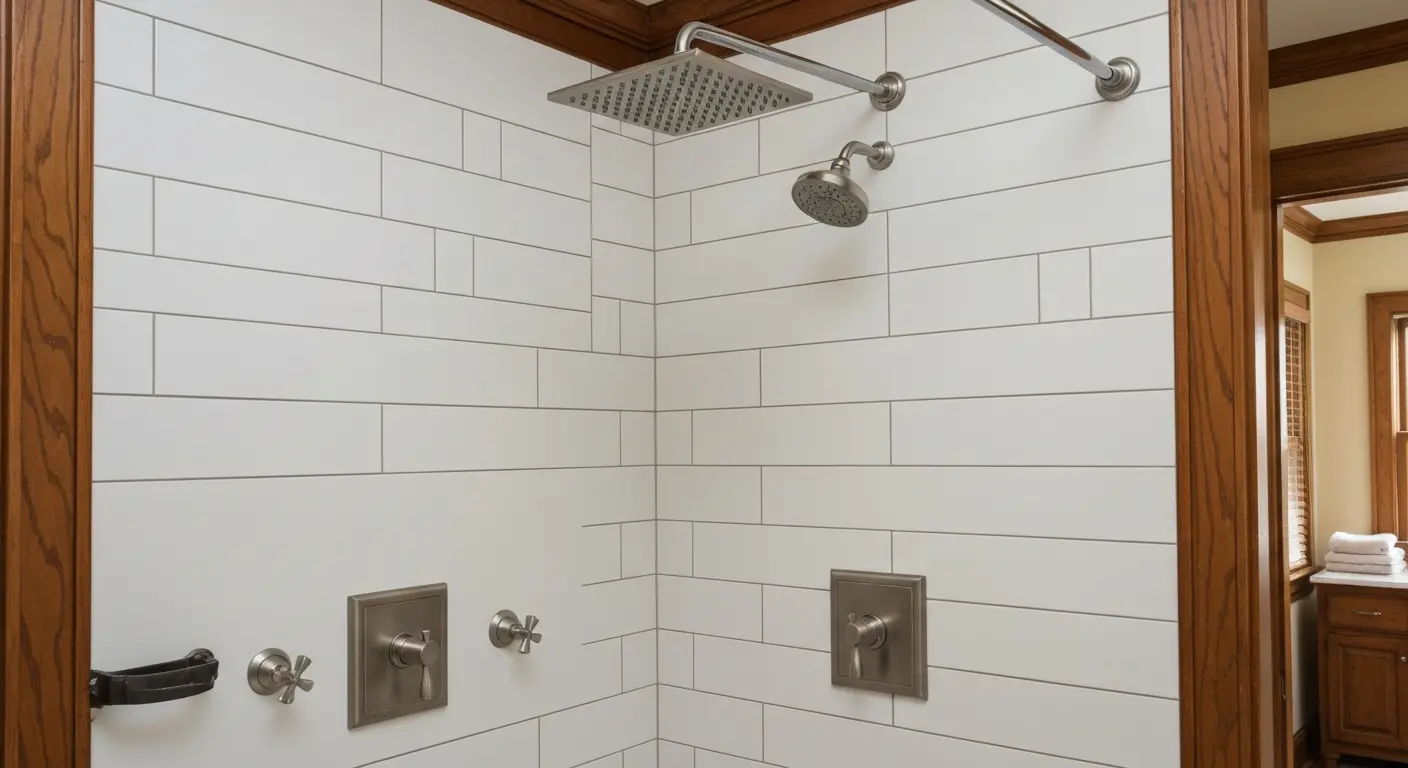 Modern shower fixtures and controls
