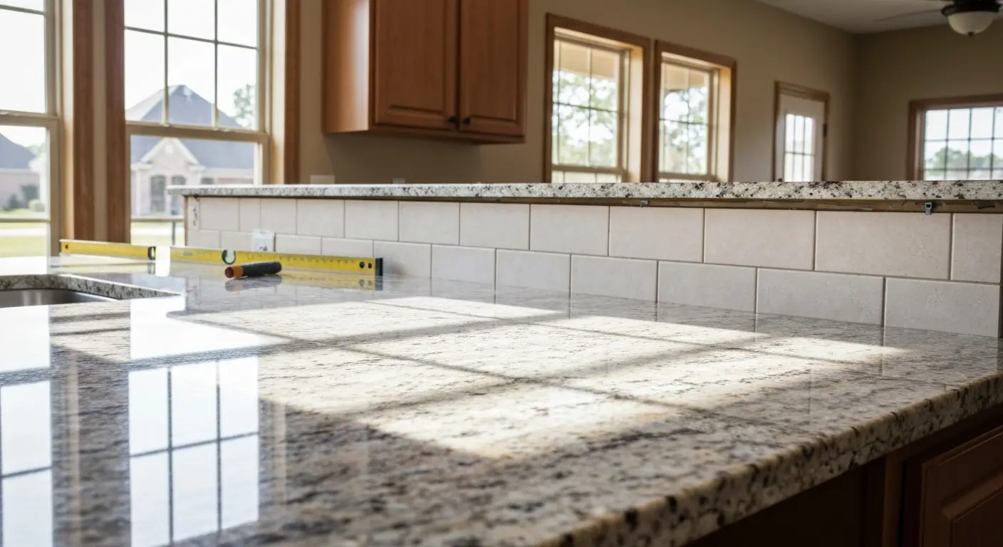 Countertop installation in Petal