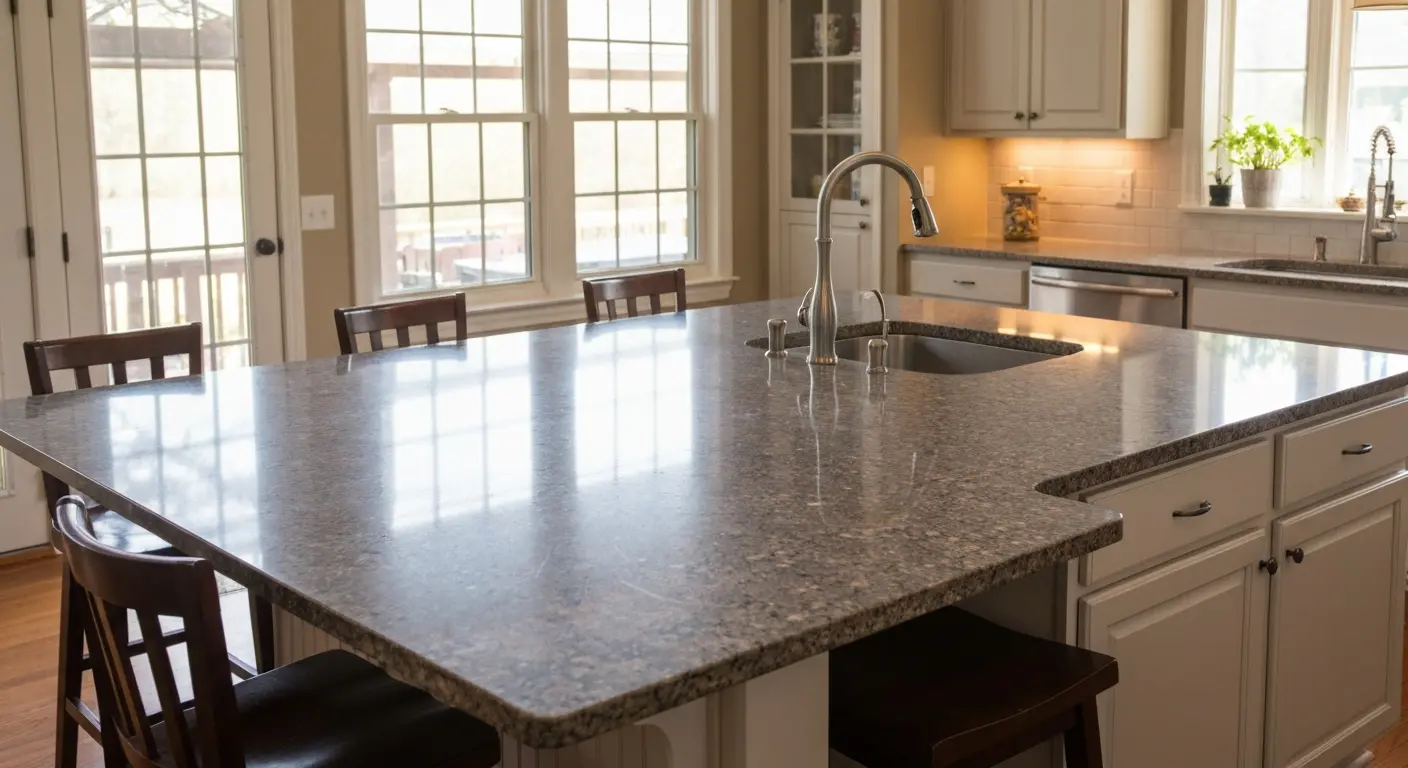 Island countertop and seating