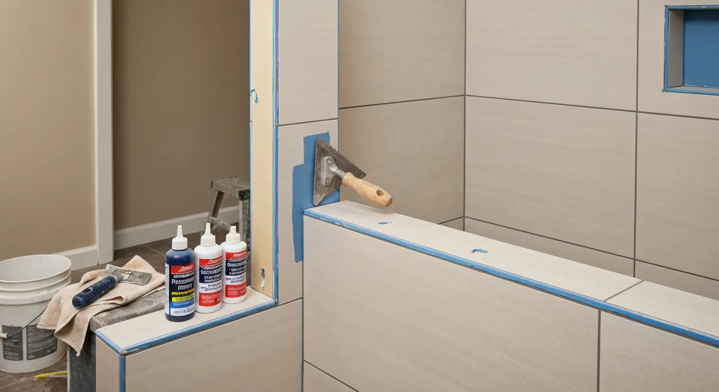 Waterproofing shower walls