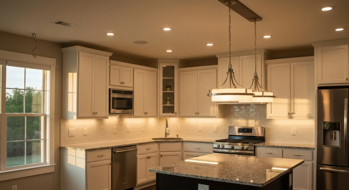 Modern kitchen lighting design