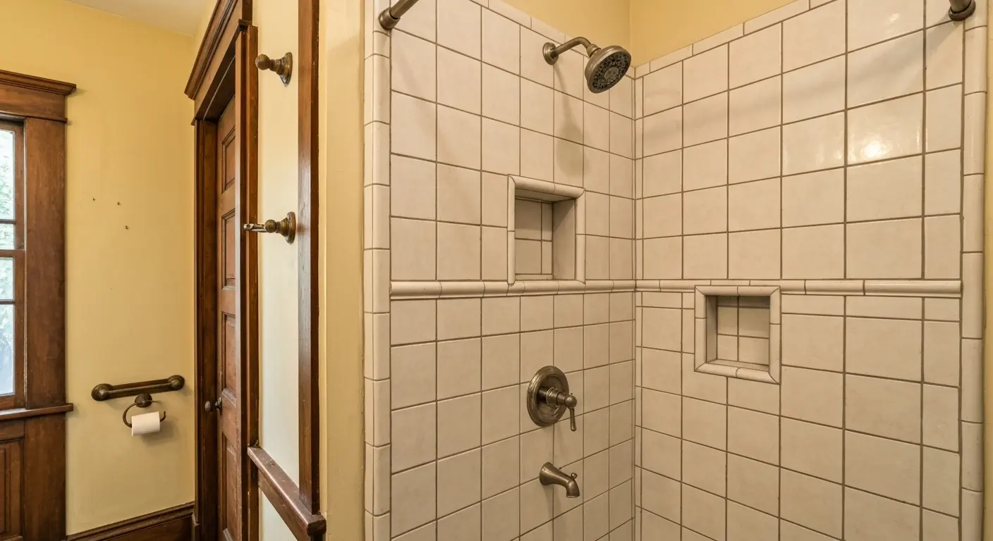 Custom tile shower installation