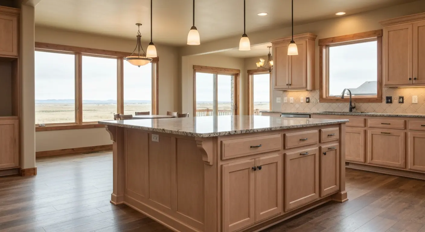 Kitchen island installation