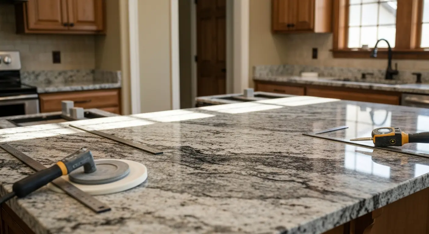 Granite and quartz kitchen countertops