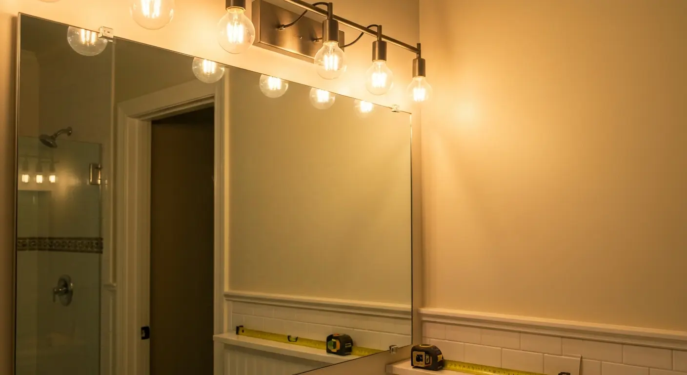 Vanity lighting installation